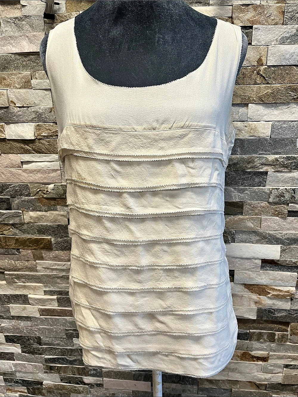 Tory Burch Textured Mini Dress in Cream Size 4
